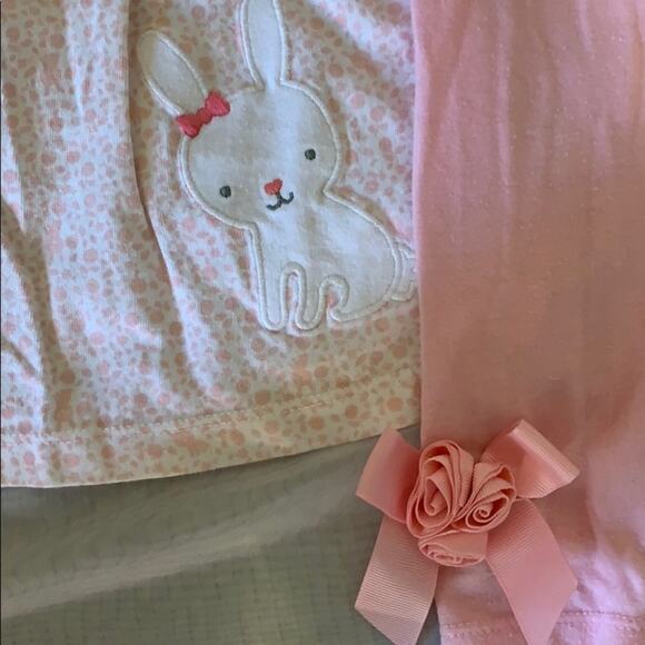 Carters Bunny pink floral dress and pants 6-9 month - Picture 3 of 5